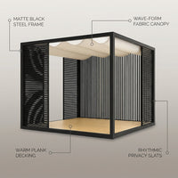 NoirVerge Aperture Pergola — infographic