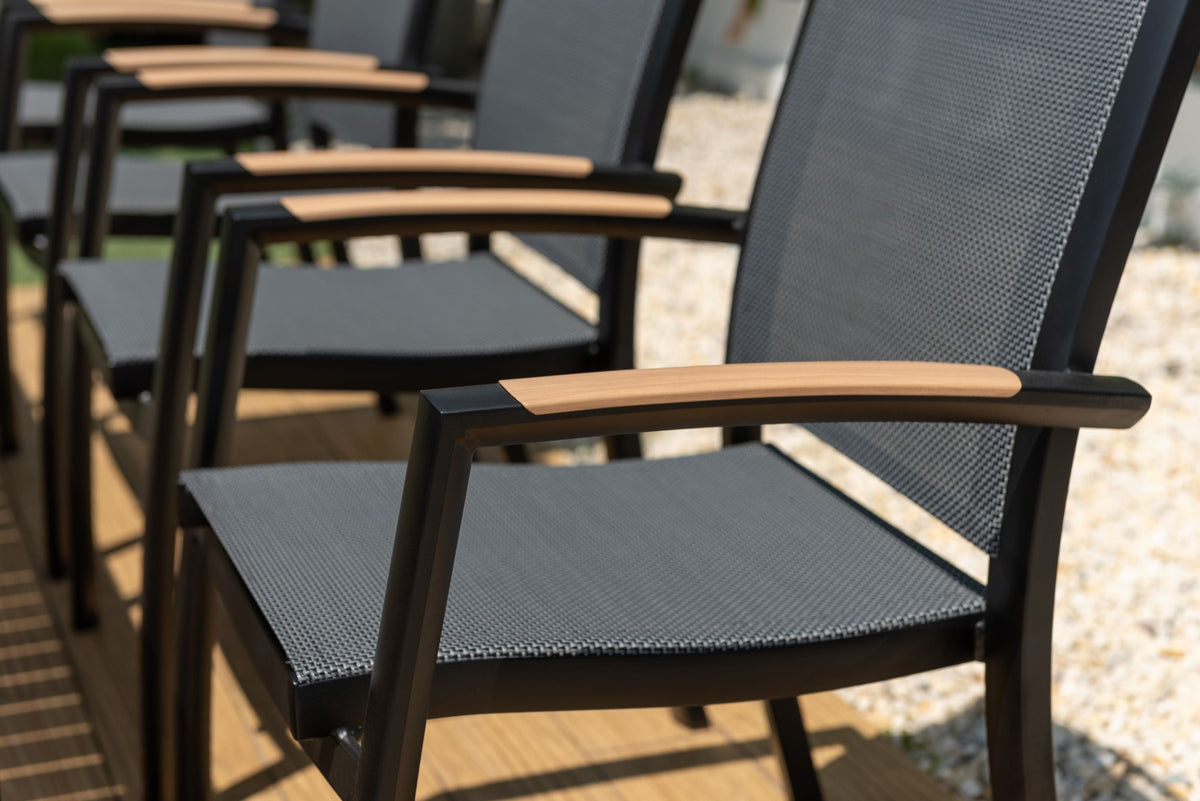 Panama Dark 9-Piece Extendable Outdoor Dining Set