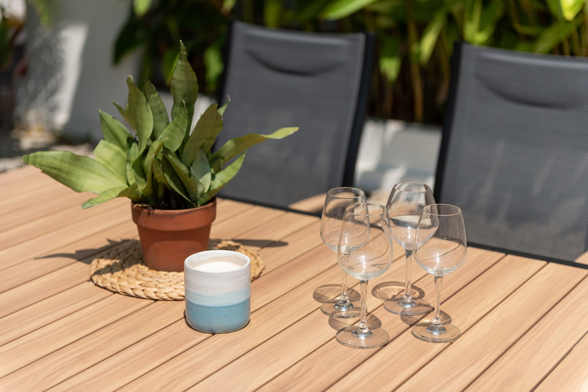 Panama Dark 9-Piece Extendable Outdoor Dining Set