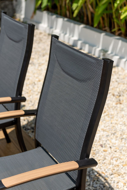Panama Dark 9-Piece Extendable Outdoor Dining Set